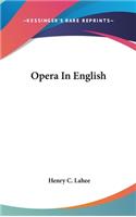Opera In English