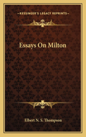 Essays on Milton