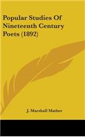 Popular Studies Of Nineteenth Century Poets (1892)