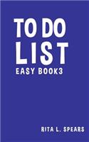 To Do List Easy Book3