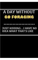 A DAY WITHOUTGo foraging JUST KIDDING...I HAVE NO