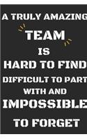 A Truly Amazing Team is Hard to Find - Difficult to Part With and Impossible to Forget