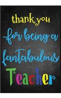 thank you for Teacher: Great for Teacher Appreciation/Thank You/Retirement/Year End Gift (Inspirational Notebooks for Teachers)