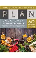 5 Year Monthly Planner 2020-2024: Womens 5 Year Planner: Password Keeper And Journal, 60 Months Calendar (5 Year Monthly Plan Year 2020, 2021, 2022, 2023, 2024 ) - Happy Christmas De