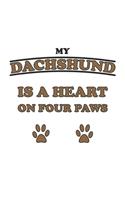 My Dachshund is a heart on four paws