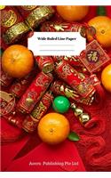 Chinese New Year Theme Wide Ruled Line Paper