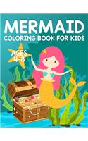 Mermaid Coloring Book for Kids Ages 4-8: Unicorn and Mermaids Coloring Book For Girls Ages 2+