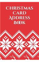 Christmas Card Address Book