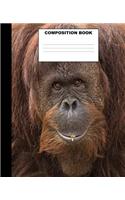 Orangutan Composition Book: Orangutan Composition Notebook. 132 Pages Wide Ruled 7.5x9.25