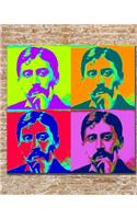 Pop Art - Marcel Proust: Notebook/Journal - 8"x10" College Ruled - 200 Pages(Buckskin Creek Pop Art Originals)
