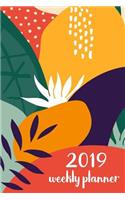 2019 Weekly Planner: Daily Weekly Monthly Calendar Schedule Organizer Journal Notebook Planner with to Do & Notes Forest Jungle