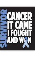 Survivor Cancer It Came I Fought And Won