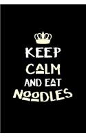 Keep Calm and Eat Noodles: Blank 5x5 Grid Squared Engineering Graph Paper Journal to Write in - Quadrille Coordinate Notebook for Math and Science Students