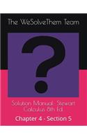Solution Manual: Stewart Calculus 8th Ed.: Chapter 4 - Section 5