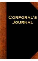 Corporal's Journal