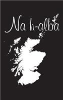 Na h-alba - Black 101 - Lined Notebook with Margins - 5X8: 101 Pages, 5 x 8, Medium Ruled, Journal, Soft Cover