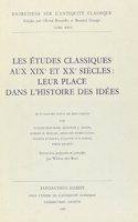 Les Etudes Classiques Aux Xixe Et Xxe Siecle