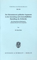 Der Erkenntniswert Politischer Argumente in Der Anwendung Und Wissenschaftlichen Darstellung Des Zivilrechts