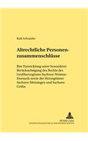 Altrechtliche Personenzusammenschluesse