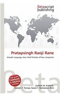 Pratapsingh Raoji Rane: (English)