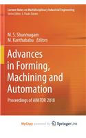 Advances in Forming, Machining and Automation