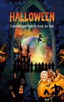 Halloween Activity and Coloring Book for Kids Ages 4-8