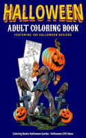 Halloween Adult Coloring Book Featuring 100 Halloween Designs