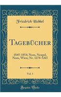 Tagebücher, Vol. 3: 1845-1854; Nom, Neapel, Nom, Wien; Nr. 3278-5265 (Classic Reprint)