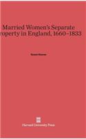 Married Women's Separate Property in England, 1660-1833