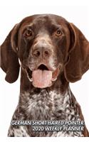 German Short-Haired Pointer 2020 Weekly Planner: Deutscher kurzhaariger Vorstehhund - GSP - 12 Months - 107 pages 6 x 9 in. - Planner with Journal - Diary - Organizer - Agenda - Appointment - Notes