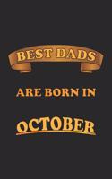 Best Dads Are Born In October: Notizbuch Geschenk-Idee für Väter - Karo - A5 - 120 Seiten
