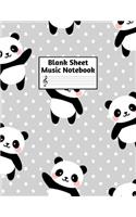 Blank Sheet Music Notebook: Easy Blank Staff Manuscript Book Large 8.5 X 11 Inches Musician Paper Wide 12 Staves Per Page for Piano, Flute, Violin, Guitar, Trumpet, Drums, Cell