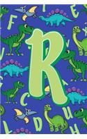 R: Dinosaur Alphabet Practice Writing Book for Kids