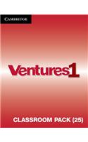 Ventures Level 1 Classroom Pack (Student's Books, Workbooks, Class Audio Cds, Teacher's Edition, Career Pathways)