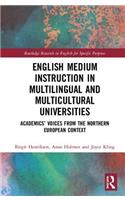 English Medium Instruction in Multilingual and Multicultural Universities