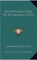 An Introduction to Economics (1919)