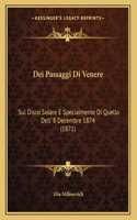 Dei Passaggi Di Venere