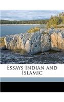 Essays Indian and Islamic