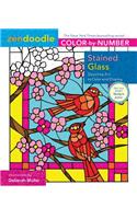 Zendoodle Color-by-Number: Stained Glass: Dazzling Art to Color and Display