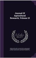 Journal Of Agricultural Research, Volume 15: (English)