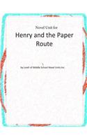 Novel Unit for Henry and the Paperroute