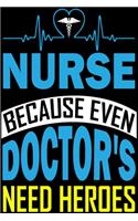 Nurse Because Eveb Doctor's Need Heroes