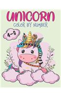Unicorn Color By Number 4-8