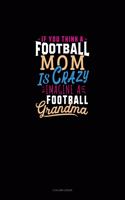 If You Think A Football Mom Is Crazy Imagine A Football Grandma: 3 Column Ledger