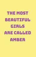 Amber Girl Woman Notebook