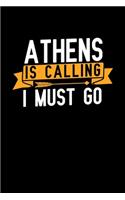 Athens is calling I Must go: Graph Paper Vacation Notebook with 120 pages 6x9 perfect as math book, sketchbook, workbook and diary
