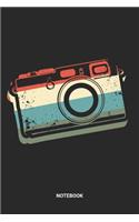 Notebook: Retro Photography Themed Notebook (6x9 inches) with Blank Pages ideal as a Vintage Photographer Camera Journal. Perfect as a Travelling Book or Sket