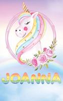 Joanna: Joanna's Unicorn Personal Custom Named Diary Planner Perpetual Calander Notebook Journal 6x9 Personalized Customized Gift For Someone Who's Surname 