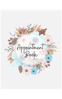 Appointment Book: Featuring daily weekly calendar with 15 minute hourly intervals (7am-9pm) for scheduling, Hair Stylists, Salons, and Nail Salons. (fall floral)