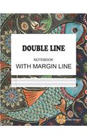 Double Line Notebook with Margin Line